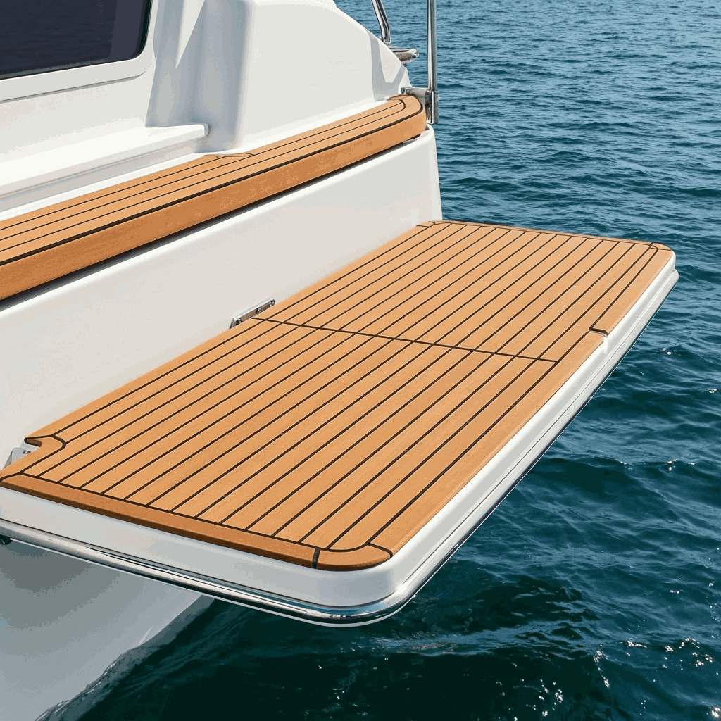 Tekne yüzme platformu EVA teak