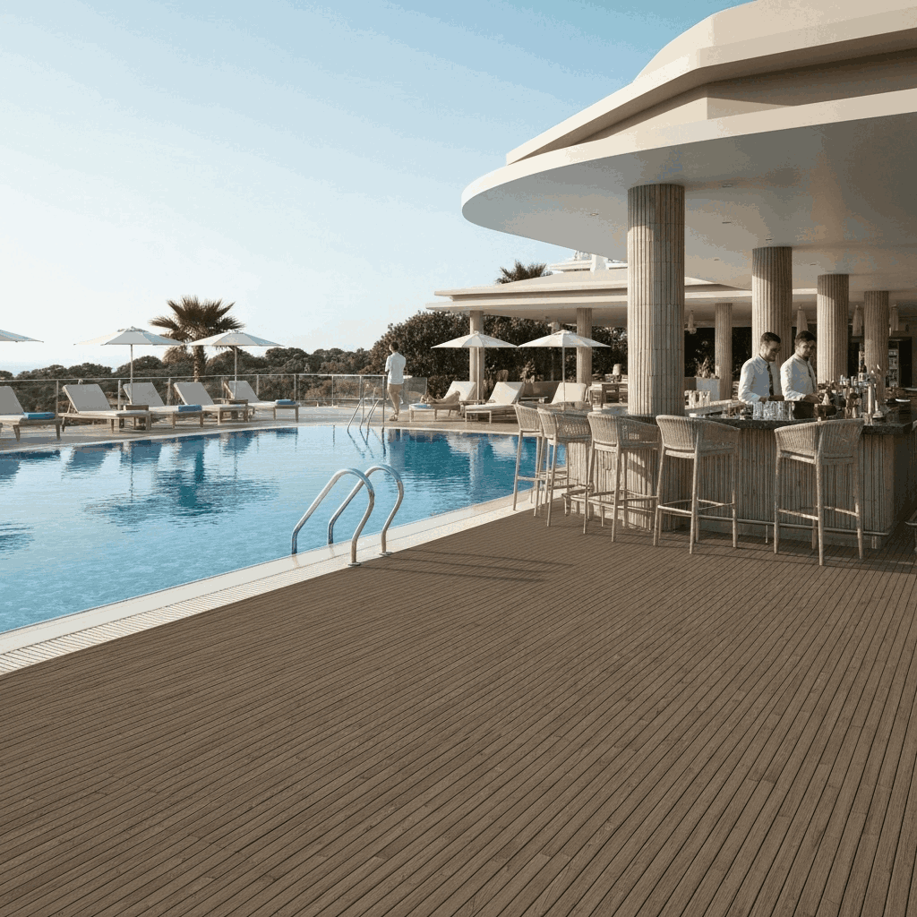 Otel havuz bar alanı
